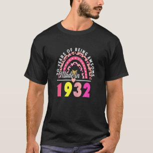 Frauen 90 Jahre Phantastischer Regenbogen aus Leop T-Shirt