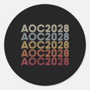 Frauen ab 2028 a.o.c. 2028 für Präsident AC 28 E Runder Aufkleber