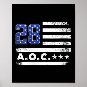 Frauen ab 2028 a.o.c. 2028 für Präsident Amerikane Poster