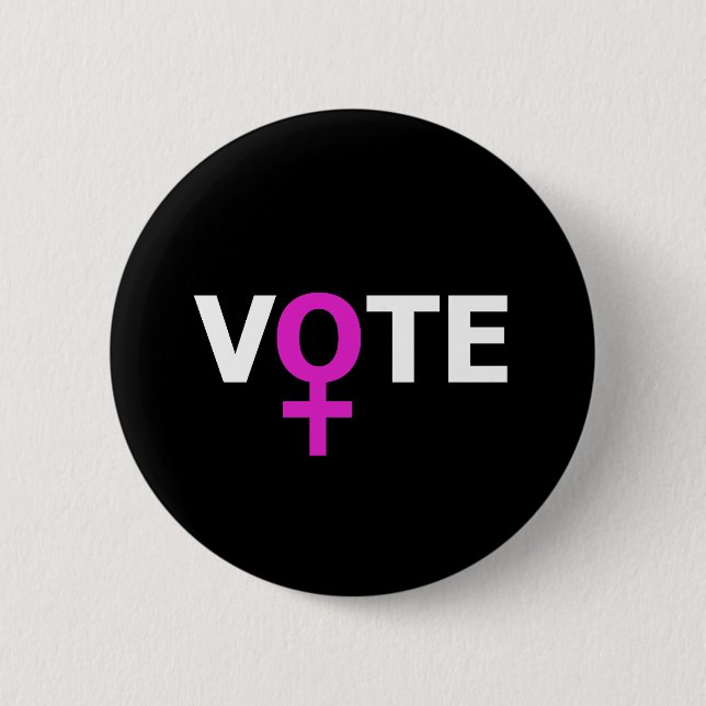 Frauen-Abstimmung Button (Vorderseite)