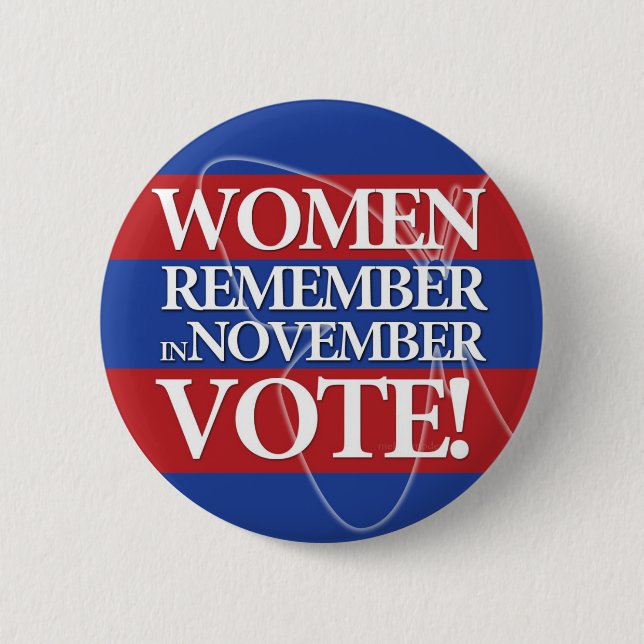 Frauen-Abstimmung - erinnern Sie sich im November Button (Vorderseite)