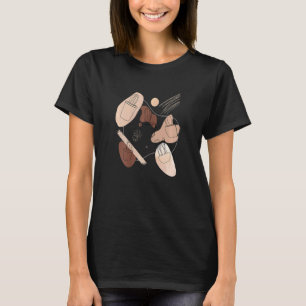 Frauen Abstrakt Minimalistische Kaktus Ästhetik Bo T-Shirt