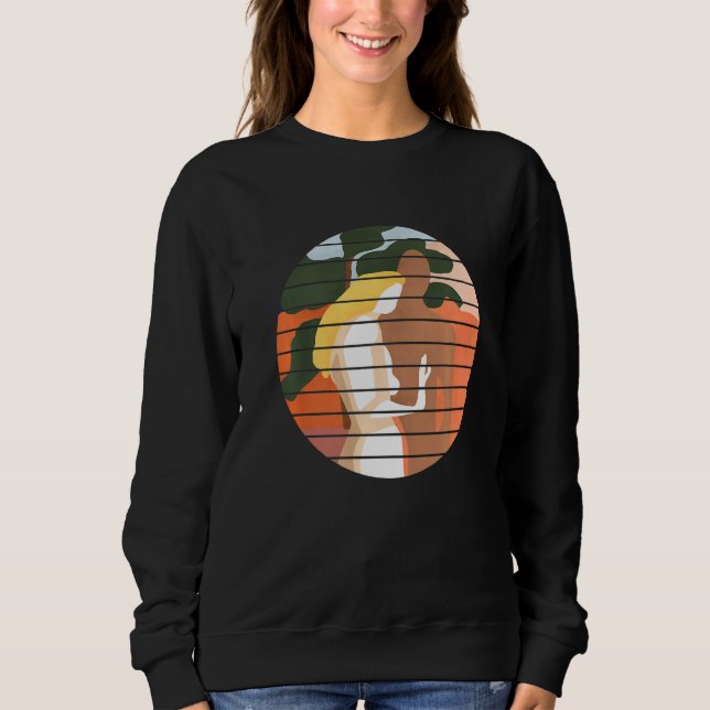 Frauen Abstrakt Sweatshirt (Vorderseite)