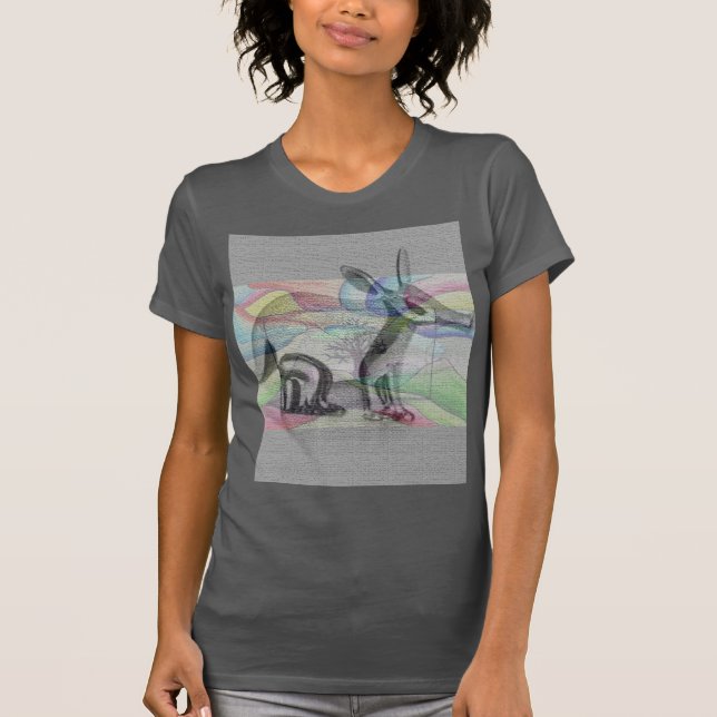 Frauen abstrakt T-Shirt (Vorderseite)