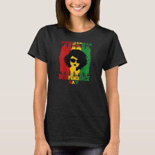 Frauen Afro Frau Juneteenth ist meine Unabhängigke T-Shirt