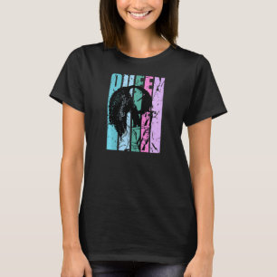 Frauen Afro Girl Natural Hair Curly African Americ T-Shirt