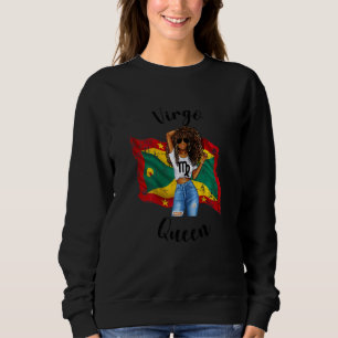 Frauen Afro Grenada Jungfrau Königin Afrikanisch G Sweatshirt