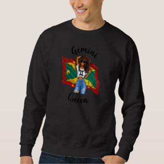 Frauen Afro Grenada Zwillinge Königin Afrikanisch  Sweatshirt