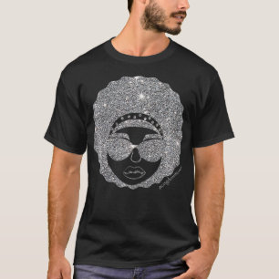 FRAUEN Afro Latina Melanin Kingdom Woman Bling Sha T-Shirt