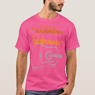 Frauen akustische Harmonie Soul Serenade Linie Art T-Shirt