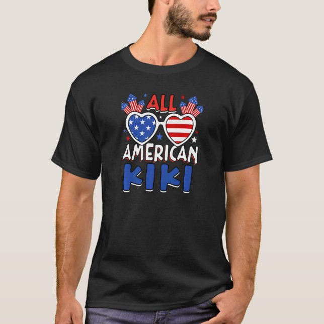 Frauen alle amerikanischen Kiki 4. Juli amerikanis T-Shirt (Vorderseite)