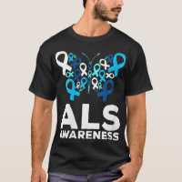 FRAUEN ALS Awareness Month Schmetterling aus blau