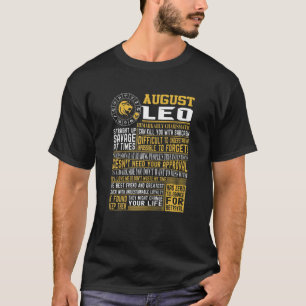 Frauen am besten Geboren im August Leo Zodiac-Zeic T-Shirt