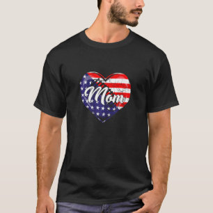 Frauen amerikanische Flagge Rugby Mama Apparel 4. T-Shirt