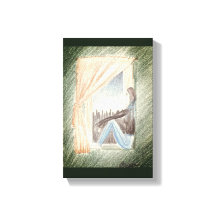 "Frauen an Fenster" Kunst an der Leinwand