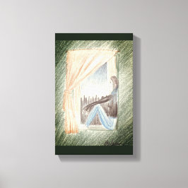 "Frauen an Fenster" Kunst an der Leinwand