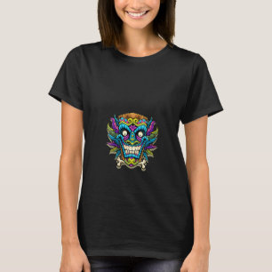 Frauen Ancient Warrior Ethnic Aztec Maske People T-Shirt