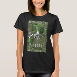 Frauen "Anticonvention" schwarzes T-Shirt
