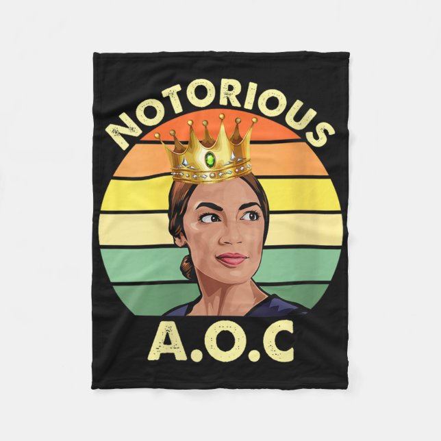 Frauen Aoc Alexandria Ocasio-cortez First Female P Fleecedecke (Vorderseite)