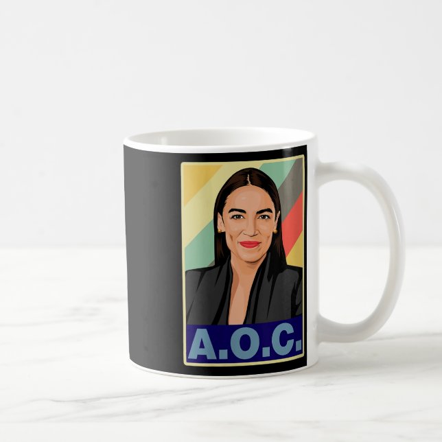 Frauen Aoc Alexandria Ocasio-cortez First Female P Kaffeetasse (Rechts)