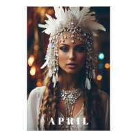 *~ Frauen AP53 Boho APRIL BIRTHDAY DIAMOND