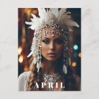 *~ Frauen AP53 Boho APRIL GEBURTSTAG DIAMANT
