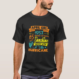 Frauen April 1957 65 Jahre alter Sonnenschein gemi T-Shirt