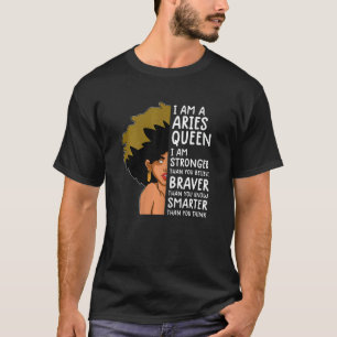 Frauen Äries Königin Frauen Astrologie Zodiac Arie T-Shirt