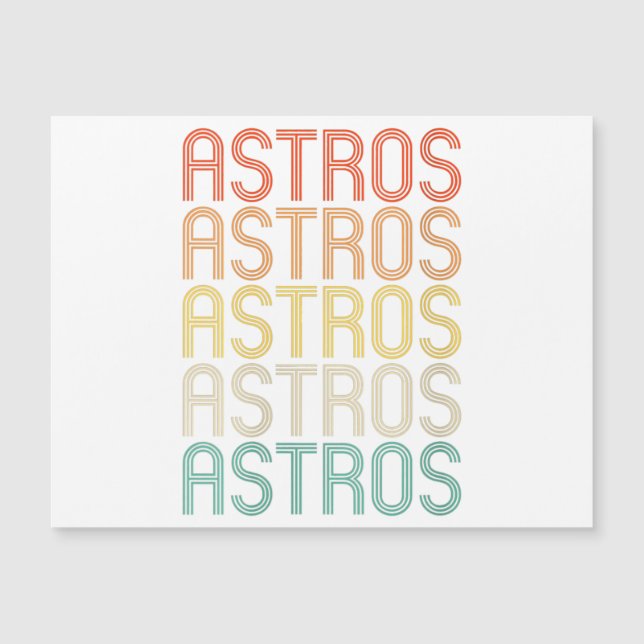 Frauen Astros Magnetkarte (Vorderseite)