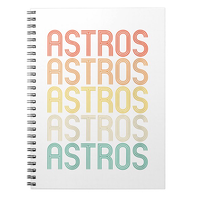 Frauen Astros Notizblock (Vorderseite)