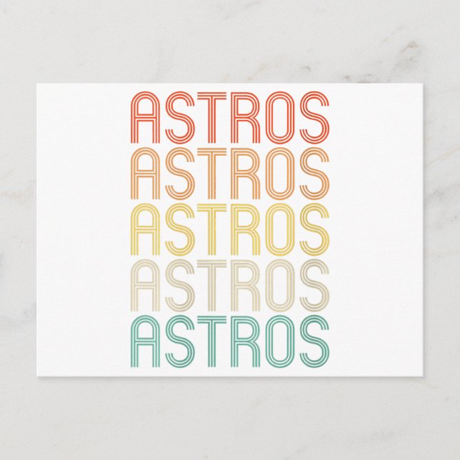 Frauen Astros Postkarte (Vorderseite)