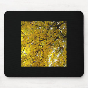 Frauen Atemberaubende Blätter Herbst Stimmung Abst Mousepad