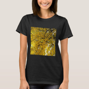 Frauen Atemberaubende Blätter Herbst Stimmung Abst T-Shirt