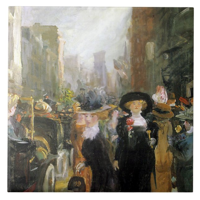 Frauen auf der fünften Avenue (New York City, USA) Fliese (Vorderseite)