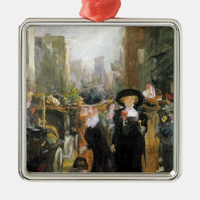 Frauen auf der fünften Avenue (New York City, USA) Ornament Aus Metall (Vorne)