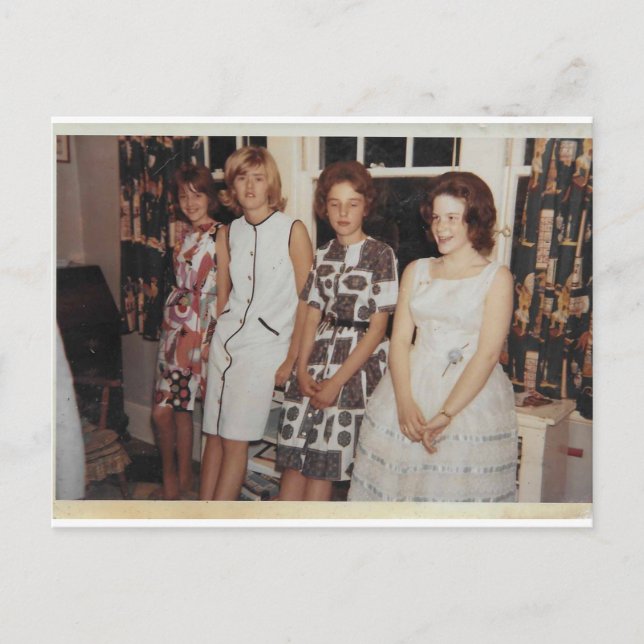 Frauen auf gewartet Postkarte (Vorderseite)