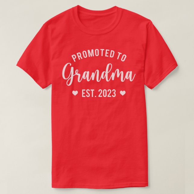 Frauen auf Oma 2023 Großmutter Premiu befördert T-Shirt (Design vorne)
