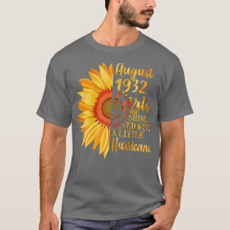Frauen August Girls 1932 90. Geburtstagsgeschenke T-Shirt