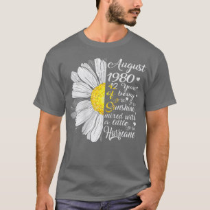 Frauen August Girls 1980 Geburtstagsgeschenk 42 Ja T-Shirt