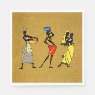 Frauen aus Afrika Papier Napkin Serviette