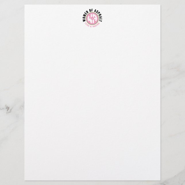 Frauen aus Asphalt Letterhead Briefbogen (Vorderseite)