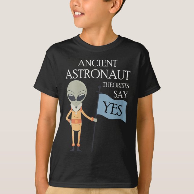 Frauen aus der Antike Astronauten sagen Ja T-Shirt (Vorderseite)