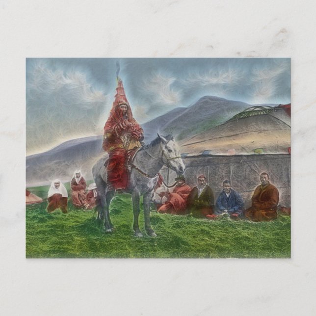 Frauen aus Kasachstan Postkarte (Vorderseite)