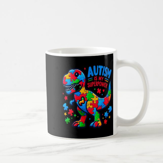 Frauen Autismus - Dinosaurier - Puzzle - Bogen - A Kaffeetasse (Rechts)