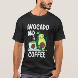 Frauen Avocado- und Kaffeeliebhaber Keto Vegan Veg T-Shirt