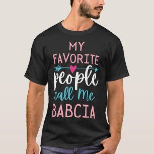 Frauen Babcia Favorite Oma Polnische Großmutter  T-Shirt