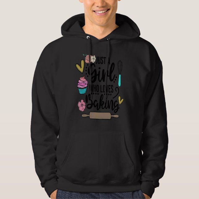 Frauen Backbäckerinnen Hobby Lebensmittel Kuchen C Hoodie (Vorderseite)