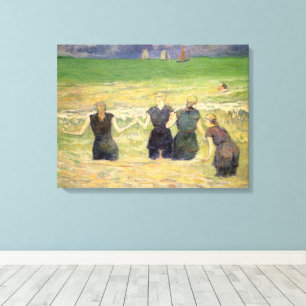 Frauen baden Dieppe von Paul Gauguin Leinwanddruck