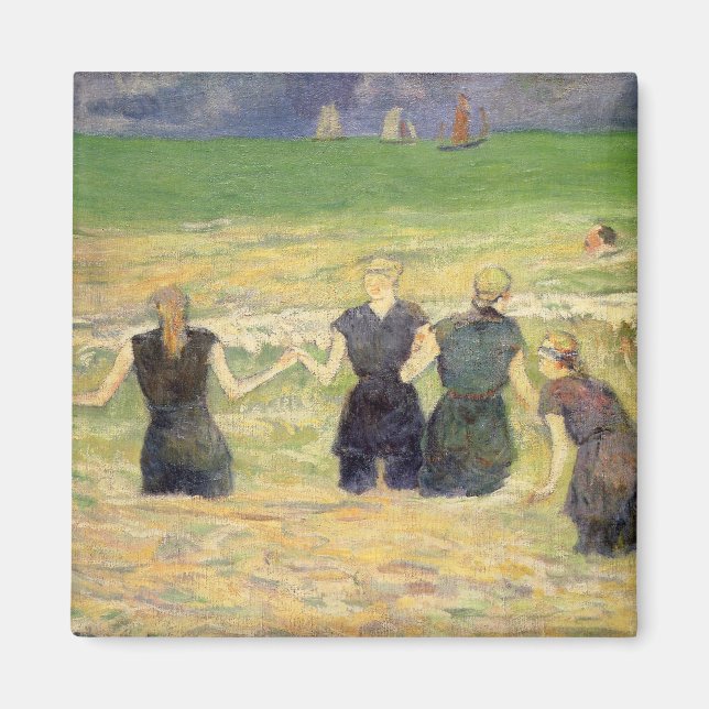 Frauen baden Dieppe von Paul Gauguin Magnet (Vorne)