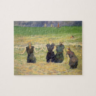 Frauen baden Dieppe von Paul Gauguin Puzzle